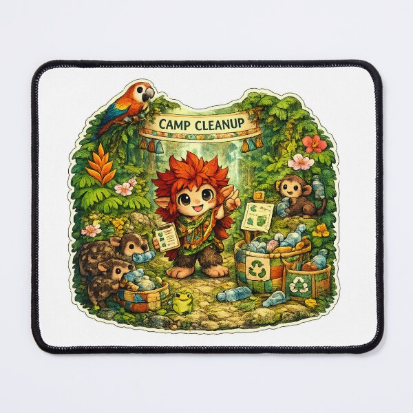 Item preview, Recycle Camp Cleanup Crew designed and sold by Singing Chicken & Candlelight .