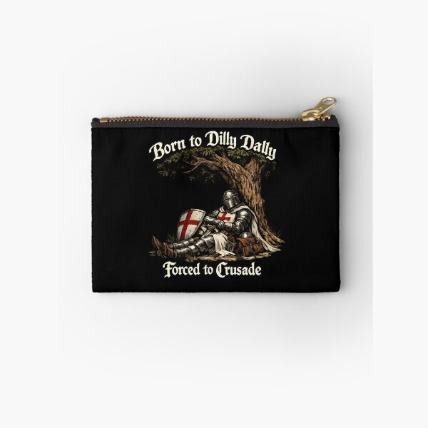 Item preview, Born to Dilly Dally Forced to Crusade Funny Medieval Knight designed and sold by Axivra.