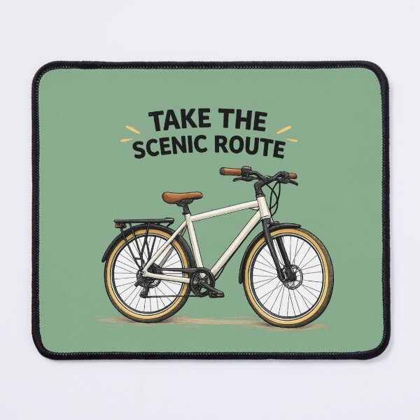 Item preview, Take the Scenic Route – Modern Bicycle Illustration designed and sold by RosalesArts.