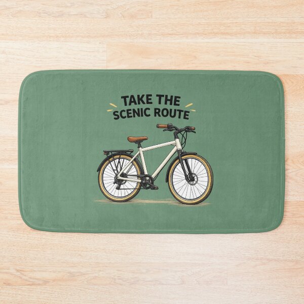 Item preview, Take the Scenic Route – Modern Bicycle Illustration designed and sold by RosalesArts.
