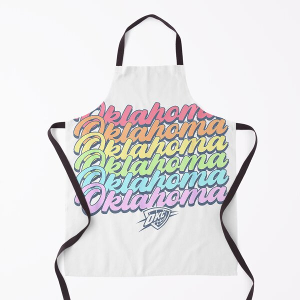 Item preview, NBA Oklahoma City Thunder Pastel Rainbow Pride Stack T-Shirt designed and sold by RKdrawings.