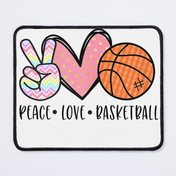 Item preview, Peace Love Basketball Heart for Women Teens Tween Girls T-Shirt designed and sold by KTY-NUSS.