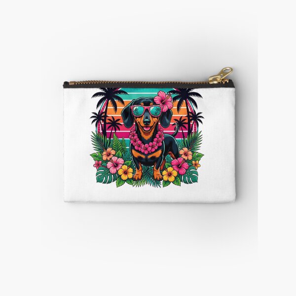 Item preview, Retro Hawaiian Dachshund Dog Tropical Hawaii Summer Vacation designed and sold by Littermin.