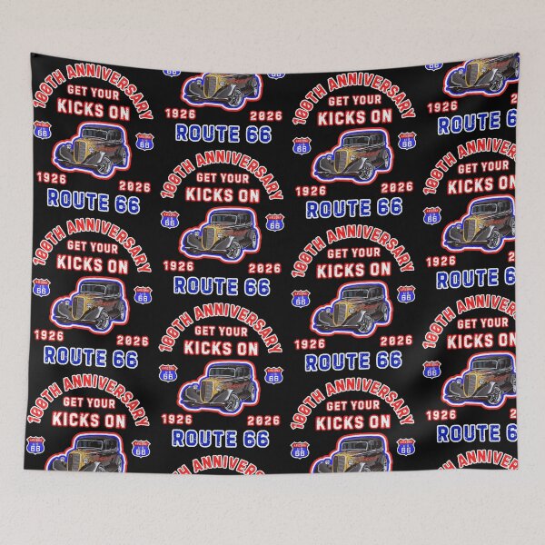 Item preview, Get Your Kicks On Route 66 100th Anniversary designed and sold by WoodburyLake.
