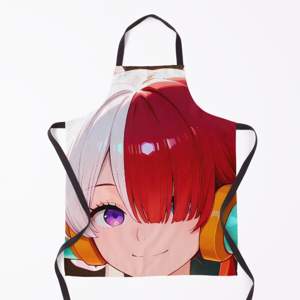 Item preview, Uta One Piece Closeup Red White Hair Smile designed and sold by Spraykart.