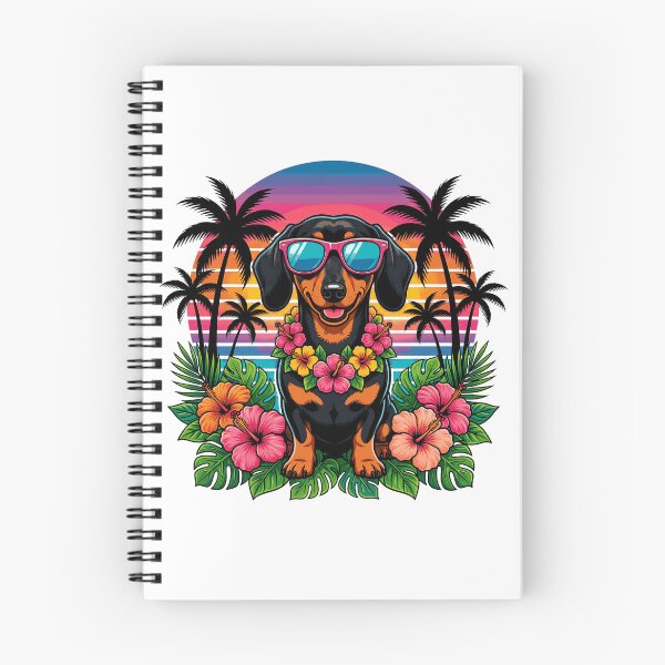 Item preview, Retro Hawaiian Dachshund Dog Tropical Hawaii Summer Vacation designed and sold by Littermin.