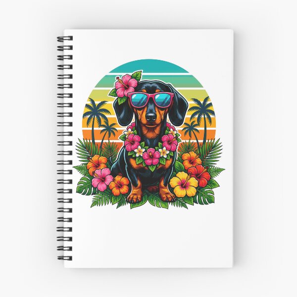 Item preview, Retro Hawaiian Dachshund Dog Tropical Hawaii Summer Vacation designed and sold by Littermin.