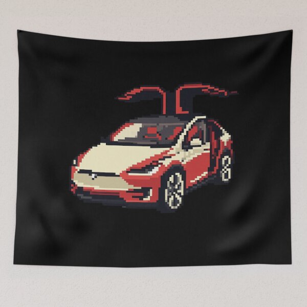 Item preview, Tesla Model X Electric SUV Blueprint Style Design | EV Enthusiast Graphic designed and sold by TEEJAMBOREE.