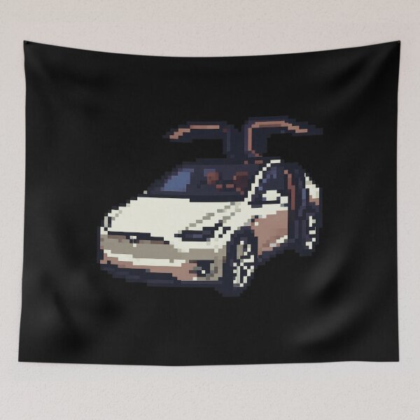 Item preview, Tesla Model X Electric SUV Blueprint Style Design | EV Enthusiast Graphic designed and sold by TEEJAMBOREE.