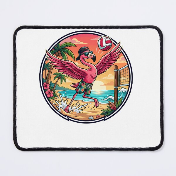 Item preview, Funny Flamingo Volleyball Tropical Beach Palm Trees Summer designed and sold by Littermin.