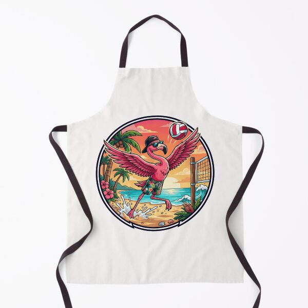 Item preview, Funny Flamingo Volleyball Tropical Beach Palm Trees Summer designed and sold by Littermin.