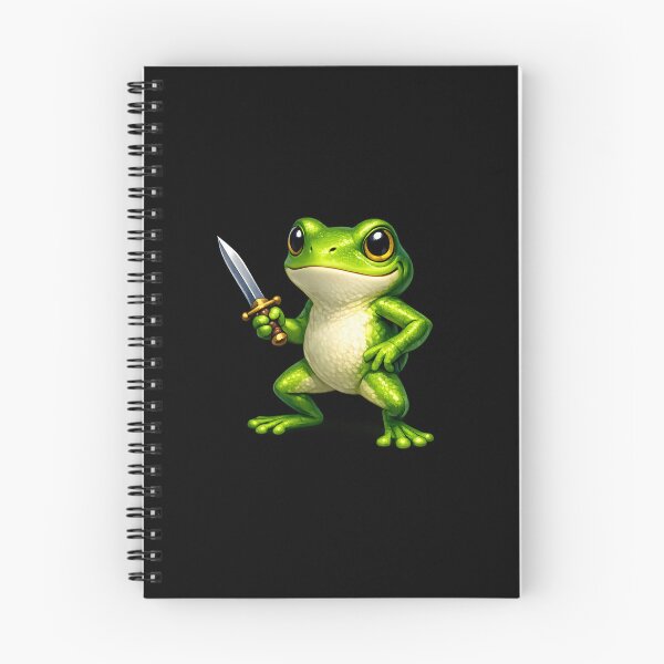 Item preview, Cute Frog With Sword Fantasy Warrior Frog Funny Animal Art designed and sold by Axivra.