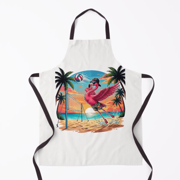 Item preview, Funny Flamingo Volleyball Tropical Beach Palm Trees Summer designed and sold by Littermin.