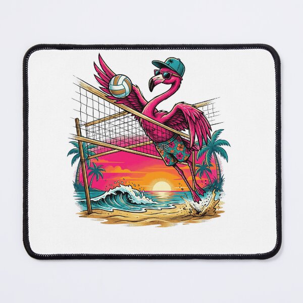 Item preview, Funny Flamingo Volleyball Tropical Beach Palm Trees Summer designed and sold by Littermin.
