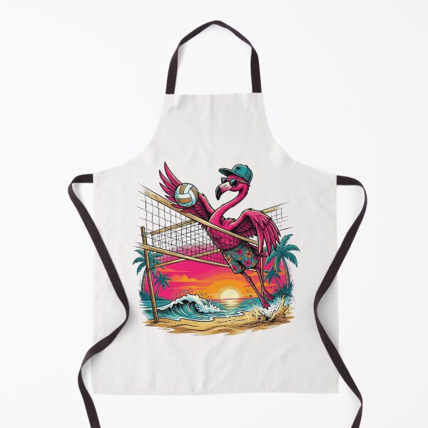 Item preview, Funny Flamingo Volleyball Tropical Beach Palm Trees Summer designed and sold by Littermin.