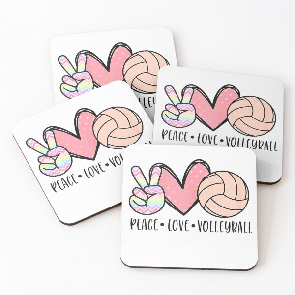 Item preview, Peace Love Volleyball Cute Pastel for Women Teen Girls Tween T-Shirt designed and sold by RKdrawings.