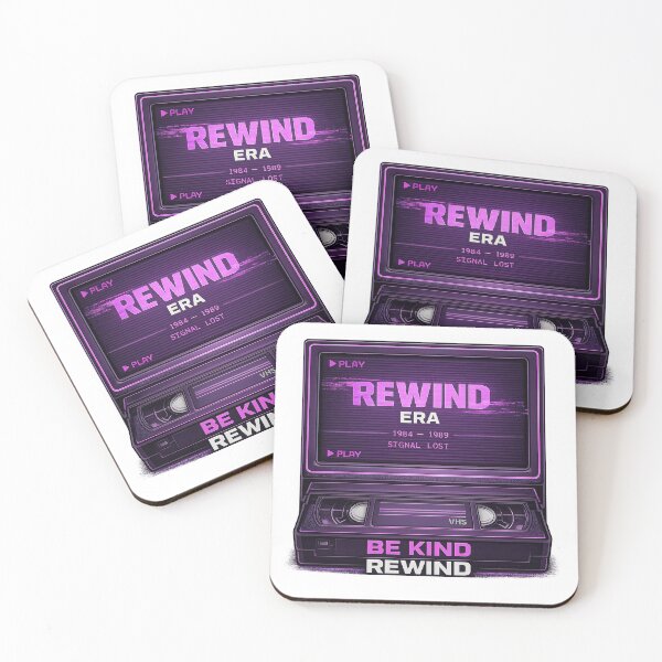 Item preview, Be Kind Rewind Era Retro VHS Synthwave 80s Neon designed and sold by TheKaiZenNi.