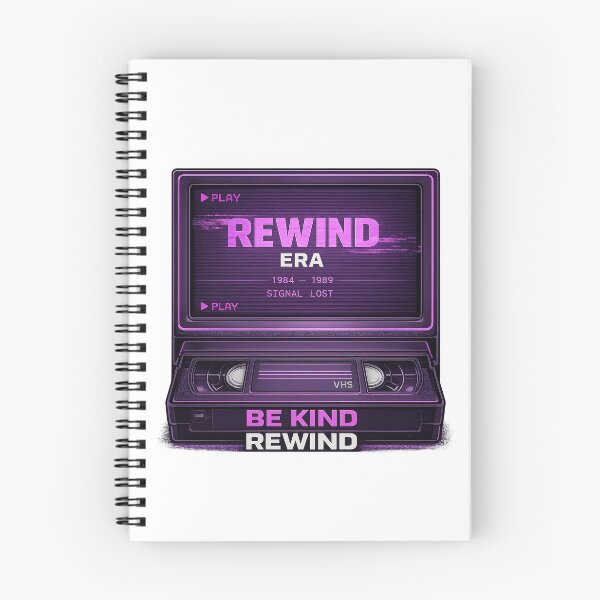 Item preview, Be Kind Rewind Era Retro VHS Synthwave 80s Neon designed and sold by TheKaiZenNi.