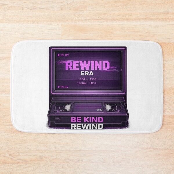 Item preview, Be Kind Rewind Era Retro VHS Synthwave 80s Neon designed and sold by TheKaiZenNi.