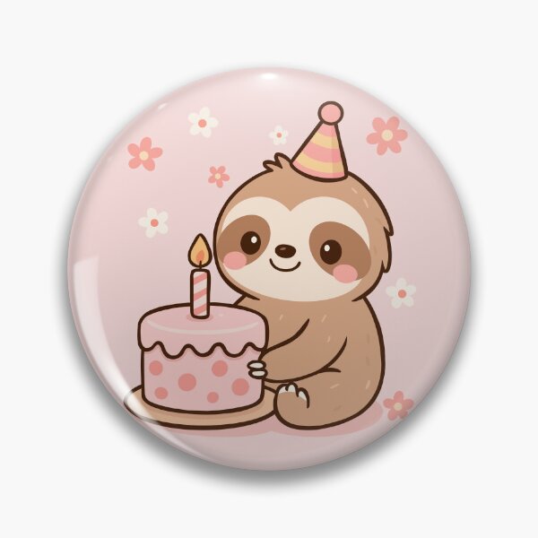 Item preview, Cute Birthday Sloth designed and sold by Ghost on Toast.