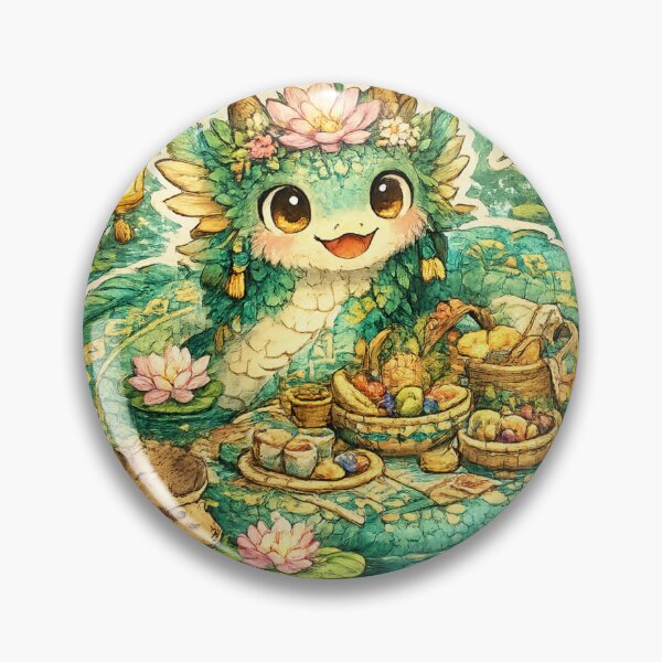 Item preview, River Dragon Picnic Host designed and sold by Candlelit Catastrophes.