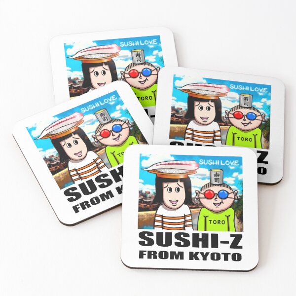 Item preview, Sushi-Z: Quirky Kyoto Foodie Vibes Retro Japanese Pop Art designed and sold by Surreal Characters & Cute Pups.