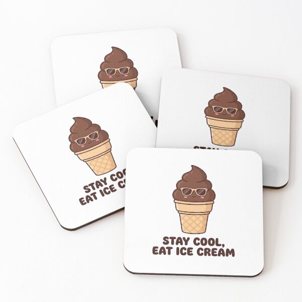 Item preview, Stay Cool, Eat Ice Cream Chocolate Funny designed and sold by morning sun.