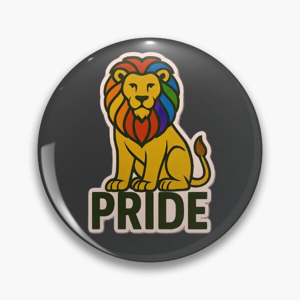Item preview, Rainbow Pride Lion LGBTQ Equality Inclusion Community Artwork designed and sold by PinUpPizzazz.