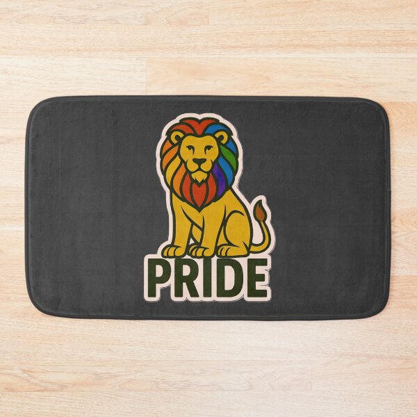 Item preview, Rainbow Pride Lion LGBTQ Equality Inclusion Community Artwork designed and sold by PinUpPizzazz.