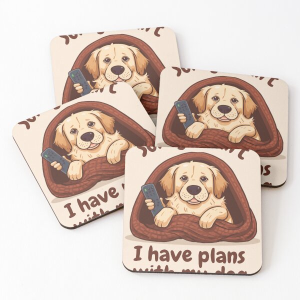 Item preview, Sorry I Cant I Have Plans With My Dog - Funny Dog Lover Gift Tee designed and sold by RedRubyBubble.