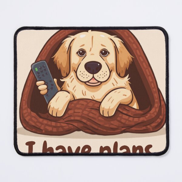 Item preview, Sorry I Cant I Have Plans With My Dog - Funny Dog Lover Gift Tee designed and sold by RedRubyBubble.