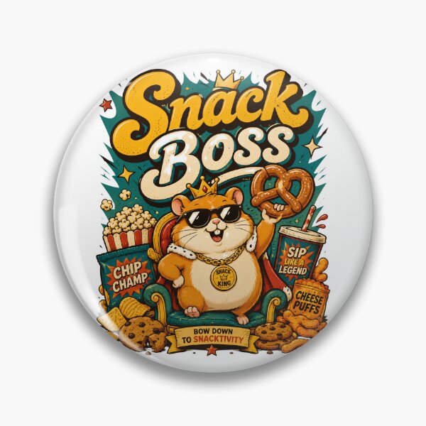 Item preview, Snack Boss Funny Hamster King Bow Down to Snacktivity designed and sold by Sitred123.