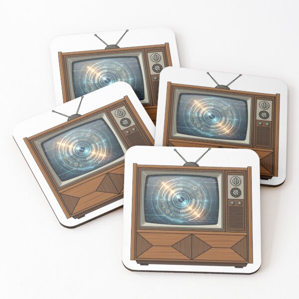 Item preview, Retro TV AI Glitch Graphic Illustration designed and sold by CozyDesignsCo.