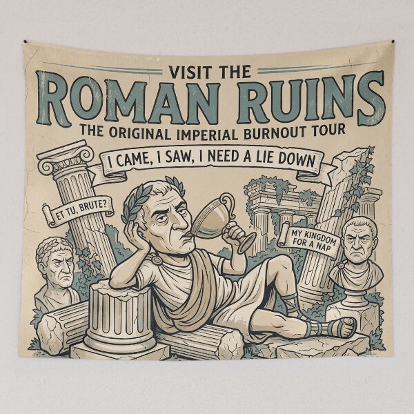 Item preview, Tired Emperor Funny Roman History Design designed and sold by Dream Capsules.