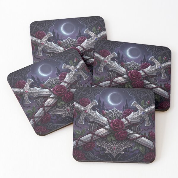 Item preview, Daggers And Roses Dark Fantasy Bookish Reader designed and sold by MintedMinds.