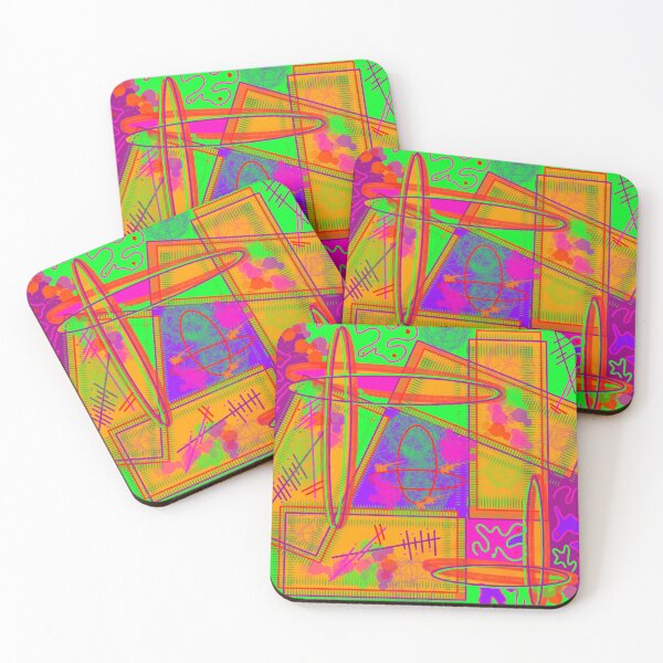 Item preview, Neon Hues Geometric Design Pattern designed and sold by RAHKELROYSUM.