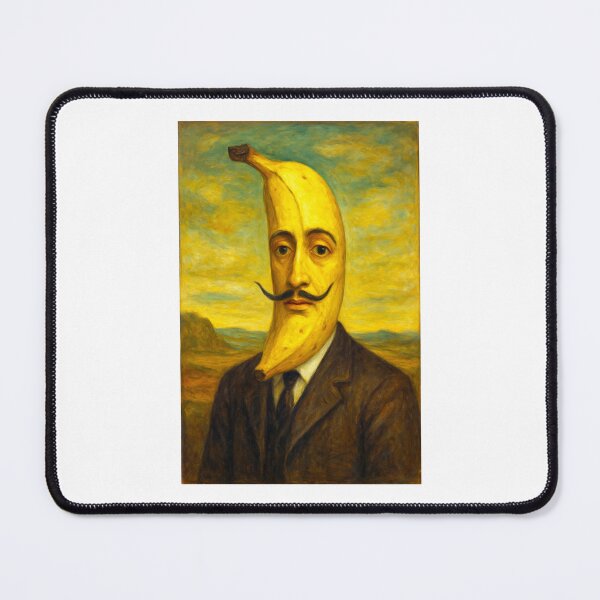 Item preview, The Dapper Banana Gentleman: Surreal Portrait of a Fruit Aristocrat designed and sold by Surreal Characters & Cute Pups.
