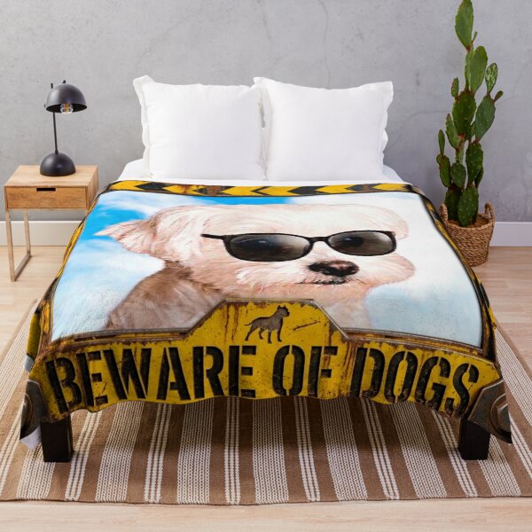 Item preview, Beware of Dogs - The Most Dangerous Fluff designed and sold by Surreal Characters & Cute Pups.