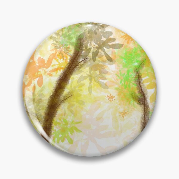 Item preview, Abstract Tropical Forest Canopy Background with Vibrant Yellow Green Foliage and Tree Silhouettes designed and sold by AjjimaJKM.