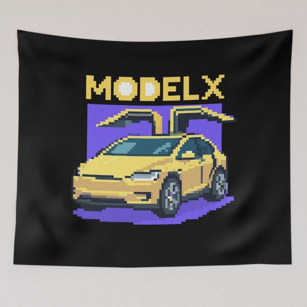 Item preview, Tesla Model X Electric SUV Blueprint Style Design | EV Enthusiast Graphic designed and sold by TEEJAMBOREE.