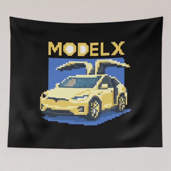 Item preview, Tesla Model X Electric SUV Blueprint Style Design | EV Enthusiast Graphic designed and sold by TEEJAMBOREE.