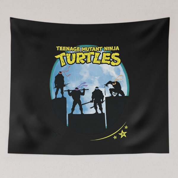 Item preview, Heroes Night Moon Rooftop Silhouette Art designed and sold by MiniStars9897.