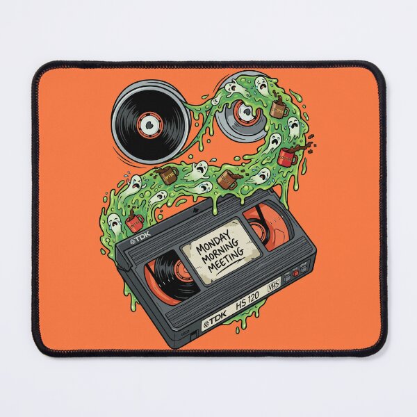 Item preview, Humorous VHS Tape Monday Morning Meeting Office Spooky designed and sold by RetroRewind Studio.