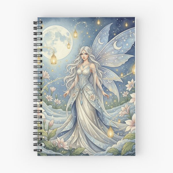 Item preview, Moonlit Lanternwing Fairy – Enchanted Watercolor Celestial Garden Illustration designed and sold by Dream Bloom Gallery.