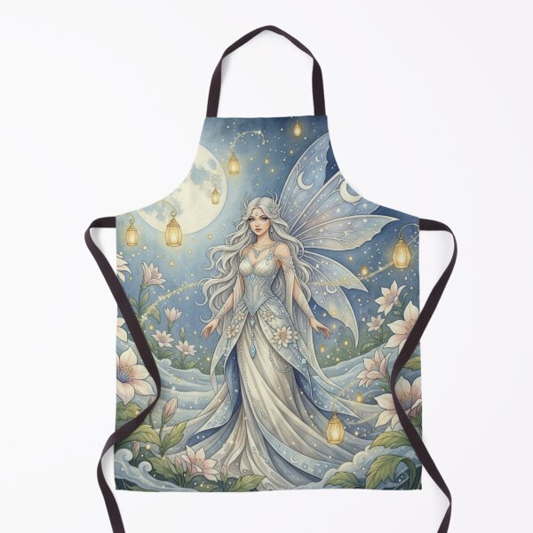 Item preview, Moonlit Lanternwing Fairy – Enchanted Watercolor Celestial Garden Illustration designed and sold by Oonward2021.
