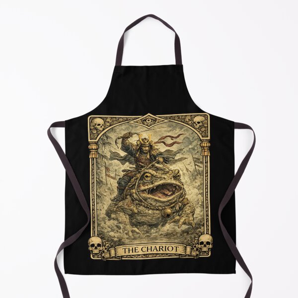 Item preview, The Chariot Tarot Card Samurai Giant Toad Yokai Occult Art designed and sold by YokaiInk.