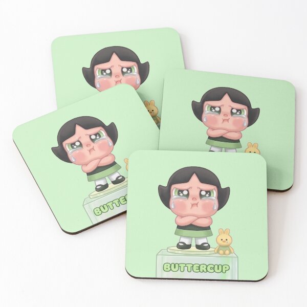 Item preview, buttercup powerpuff girl crybaby figurine art designed and sold by MoTaraDesigns.