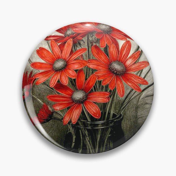 Item preview, Red Daisies designed and sold by ©Janis Zroback.