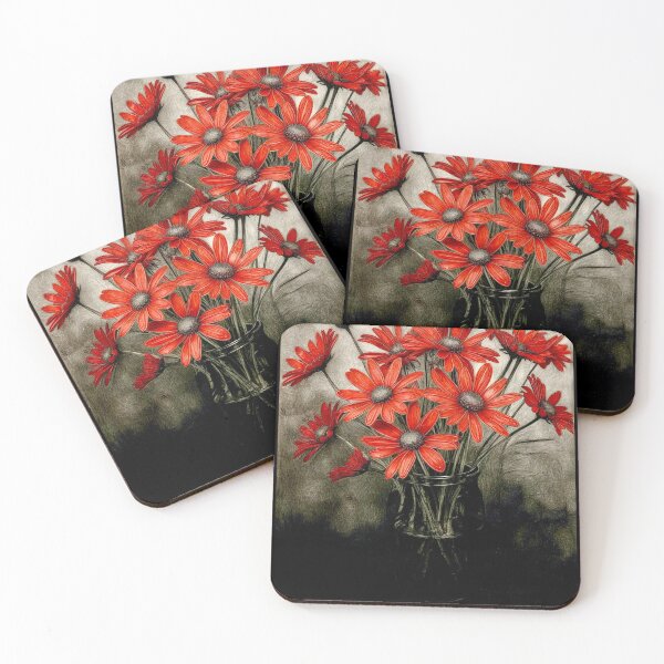 Item preview, Red Daisies designed and sold by ©Janis Zroback.
