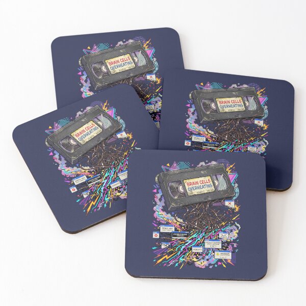 Item preview, Vintage 80s VHS Tape Brain Cells Overheating Glitch designed and sold by RetroRewind Studio.